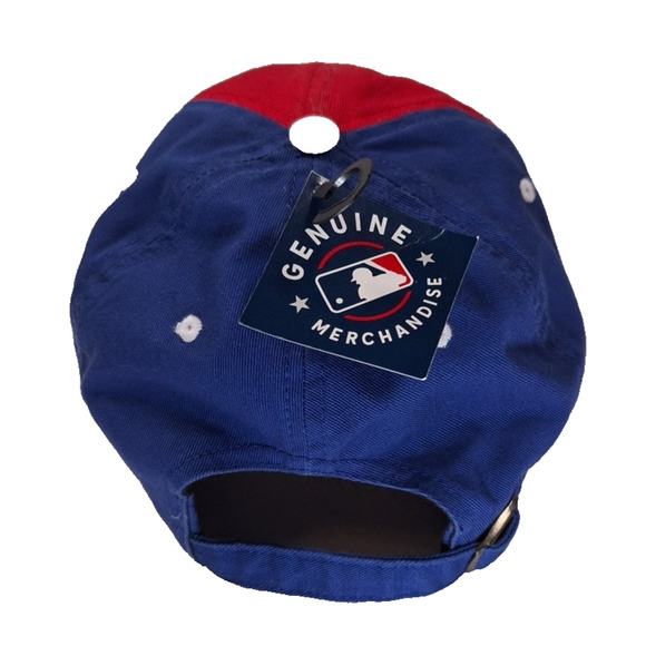 Texas Rangers Logo Athletic Strapback Hat Cap MLB Baseball Blue Red - Picture 4 of 8